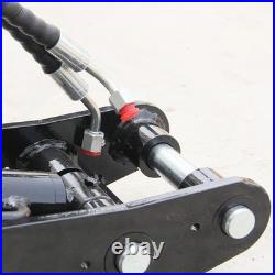 Hydraulic Thumb Bracket, L-Shaped 3-Hole Mounting Plate for Mini Excavators