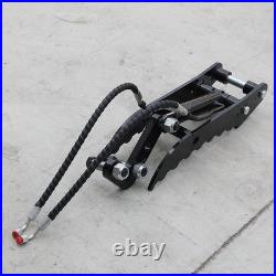 Hydraulic Thumb Bracket, L-Shaped 3-Hole Mounting Plate for Mini Excavators