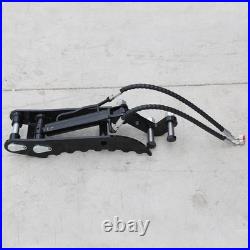 Hydraulic Thumb Bracket, L-Shaped 3-Hole Mounting Plate for Mini Excavators
