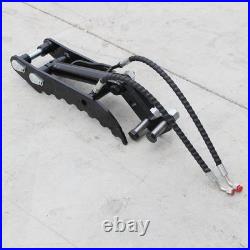 Hydraulic Thumb Bracket, L-Shaped 3-Hole Mounting Plate for Mini Excavators