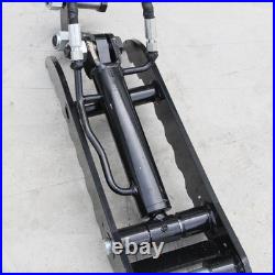 Hydraulic Thumb Bracket, L-Shaped 3-Hole Mounting Plate for Mini Excavators