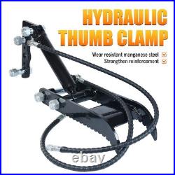Hydraulic Thumb Clip Clamp Fit For 1-2T Mini Excavators Small Digger Attachments