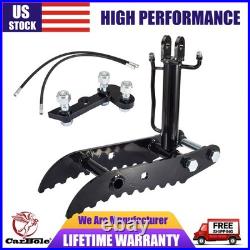 Hydraulic Thumb Clip Clamp For Mini Excavators Small Digger Attachment 3-Holes