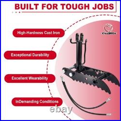 Hydraulic Thumb Clip Clamp For Mini Excavators Small Digger Attachment 3-Holes