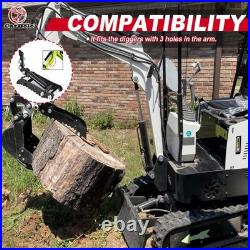 Hydraulic Thumb Clip Clamp For Mini Excavators Small Digger Attachment 3-Holes