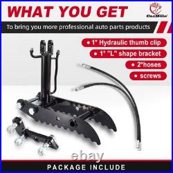 Hydraulic Thumb Clip Clamp For Mini Excavators Small Digger Attachment 3-Holes