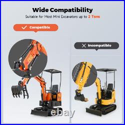 Hydraulic Thumb Clip Mini Excavator Digger Attachment With Hydraulic Hoses