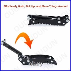 Hydraulic Thumb Clip for Mini Excavators Attachments Single Hole Metal Grab