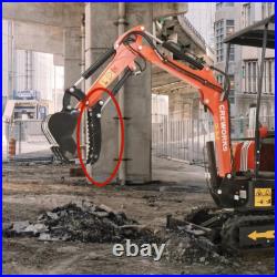 Hydraulic Thumb Clip for Mini Excavators Attachments Single Hole Metal Grab