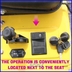 Hydraulic Thumb Mini Excavator 13.5HP Garden Crawler Gasoline USA Stock 2000lb