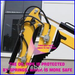 Hydraulic Thumb Mini Excavator 13.5HP Garden Crawler Gasoline USA Stock 2000lb