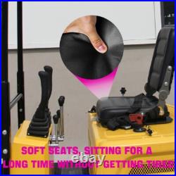 Hydraulic Thumb Mini Excavator 13.5HP Garden Crawler Gasoline USA Stock 2000lb