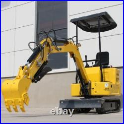 Hydraulic Thumb Mini Excavator 13.5HP Garden Crawler Gasoline USA Stock 2000lb