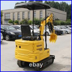 Hydraulic Thumb Mini Excavator 13.5HP Garden Crawler Gasoline USA Stock 2000lb