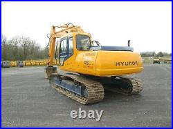 Hyundai Robex 180LC-3 Excavator, Steel Tracks, Joystick Controls, Cab with heat AC