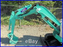 IHI Hydraulic Mini Excavator Rubber Tracks 39 Blade 14 Bucket Diesel bidadoo