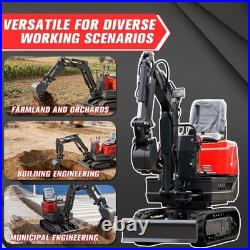 IL Pick Up 0.6T Mini Excavator 9.3HP New Tracked Digger Gas Engine USA Stock