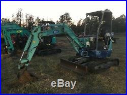 Ihi 25n Rubber Track Mini Excavator, 16 Bucket, Approx. 10' Dig Zero Tail Spin