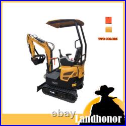 Industrial 1 Ton Digger Crawler Backhoe Landhonor 1T Mini Excavator EPA 11.4HP
