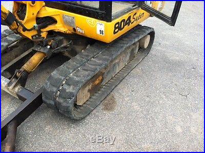 JCB 804 SUPER MINI EXCAVATOR ENCLOSED HEATED CAB PUSH BLADE 3RD VALVE 2900 HRS