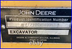 JOHN DEERE 210C RUBBER TIRED EXCAVATOR Coming Soon