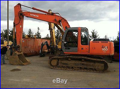 JUST REDUCED! EXCAVATOR 2006 Hitachi Z160 LC LOW HOURS