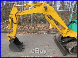 Job-Ace YB-12 Hydraulic Mini Excavator Rubber Tracks 38 Blade 14 Bucket Diesel