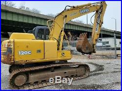 John Deere 120C track excavator, used John Deere Excavator FF120CX06144