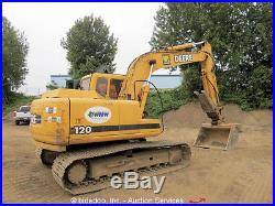 John Deere 120 Hydraulic Excavator Heated Cab Aux Hyd Thumb Q/C 24 & 60 Bucket