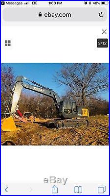 John Deere 160 LC Hydraulic Track Excavator Backhoe Bob Cat Mech Thumb Crawler