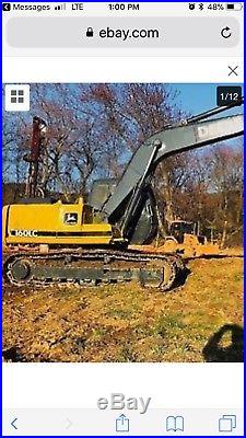 John Deere 160 LC Hydraulic Track Excavator Backhoe Bob Cat Mech Thumb Crawler