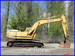 John Deere 200LC Hydraulic Excavator Track Hoe Q/C 6068 Turbo Diesel Aux bidadoo