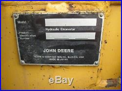 John Deere 27D Mini Excavator Used Yanmar Diesel Rubber Tracks Canopy Blade