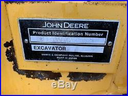 John. Deere 35D Hydraulic Excavator With Thumb and Coupler