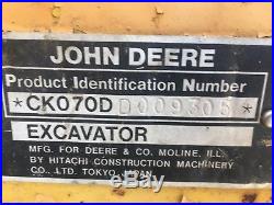John Deere 70D Hydraulic Excavator
