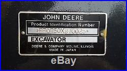 John Deere 750 Excavator