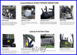 KUBOTA D902 Diesel 4,000 lbs TERROR XVIII Mini Hydraulic Excavator USA STOCK