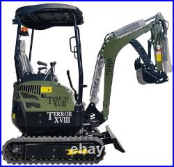 KUBOTA D902 Diesel 4,000 lbs TERROR XVIII Mini Hydraulic Excavator USA STOCK