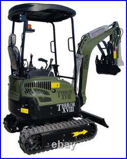 KUBOTA D902 Diesel 4,000 lbs TERROR XVIII Mini Hydraulic Excavator USA STOCK