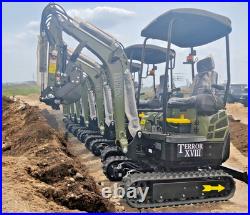 KUBOTA D902 Diesel 4,000 lbs TERROR XVIII Mini Hydraulic Excavator USA STOCK