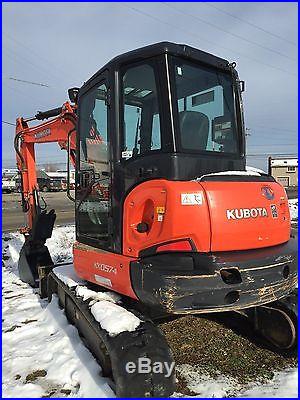 KUBOTA KX057 EXCAVATOR LOADED