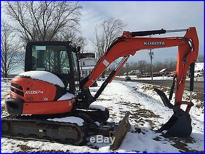 KUBOTA KX057 EXCAVATOR LOADED