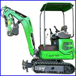 KX12-CDB 1 Ton Mini Excavator Retractable Tracks Digger B&S Gas Engine 13.5HP