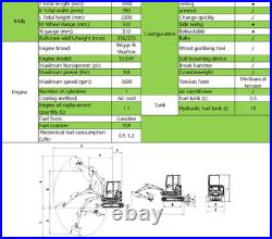 KX12-CDB 1 Ton Mini Excavator Retractable Tracks Digger B&S Gas Engine 13.5HP