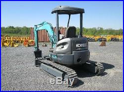 Kobelco SK35SR Used Mini Excavator Tractor Dozer Steel Tracks Diesel Blade