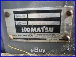 Komatsu D32P-1 Used Dozer Tractor Diesel 6 Way Blade Steel Tracks