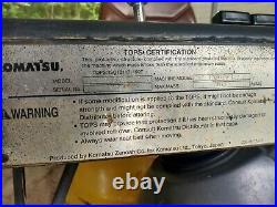 Komatsu PC09- micro mini excavator digger rubber track 2008 SN 13408 1767 hrs