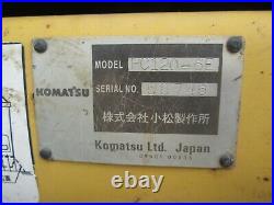 Komatsu PC120-6E Excavator, Steel Track, Cab with Heat & AC, Joystick Controls