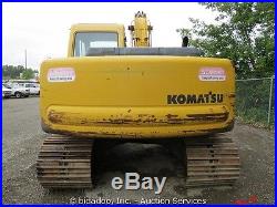 Komatsu PC120-6E Hydraulic Excavator Thumb Enclosed Cab Heat A/C 2-Buckets