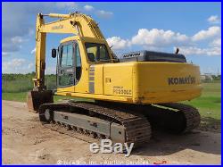 Komatsu PC200-6LE Hydraulic Excavator Track Hoe Turbo Diesel 48 Bucket bidadoo